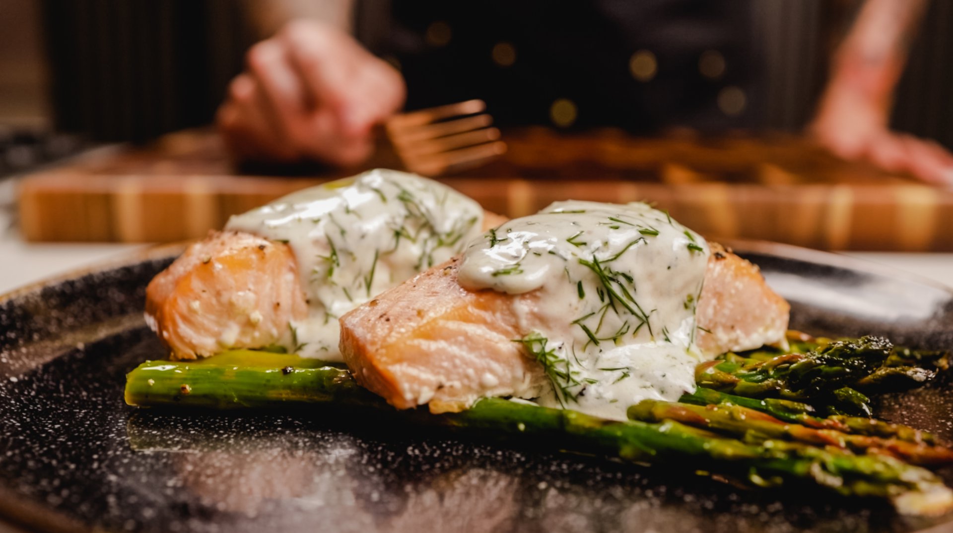 Baked Royal Salmon with Dill Yogurt Sauce Baked Royal Salmon with Dill Yogurt Sauce